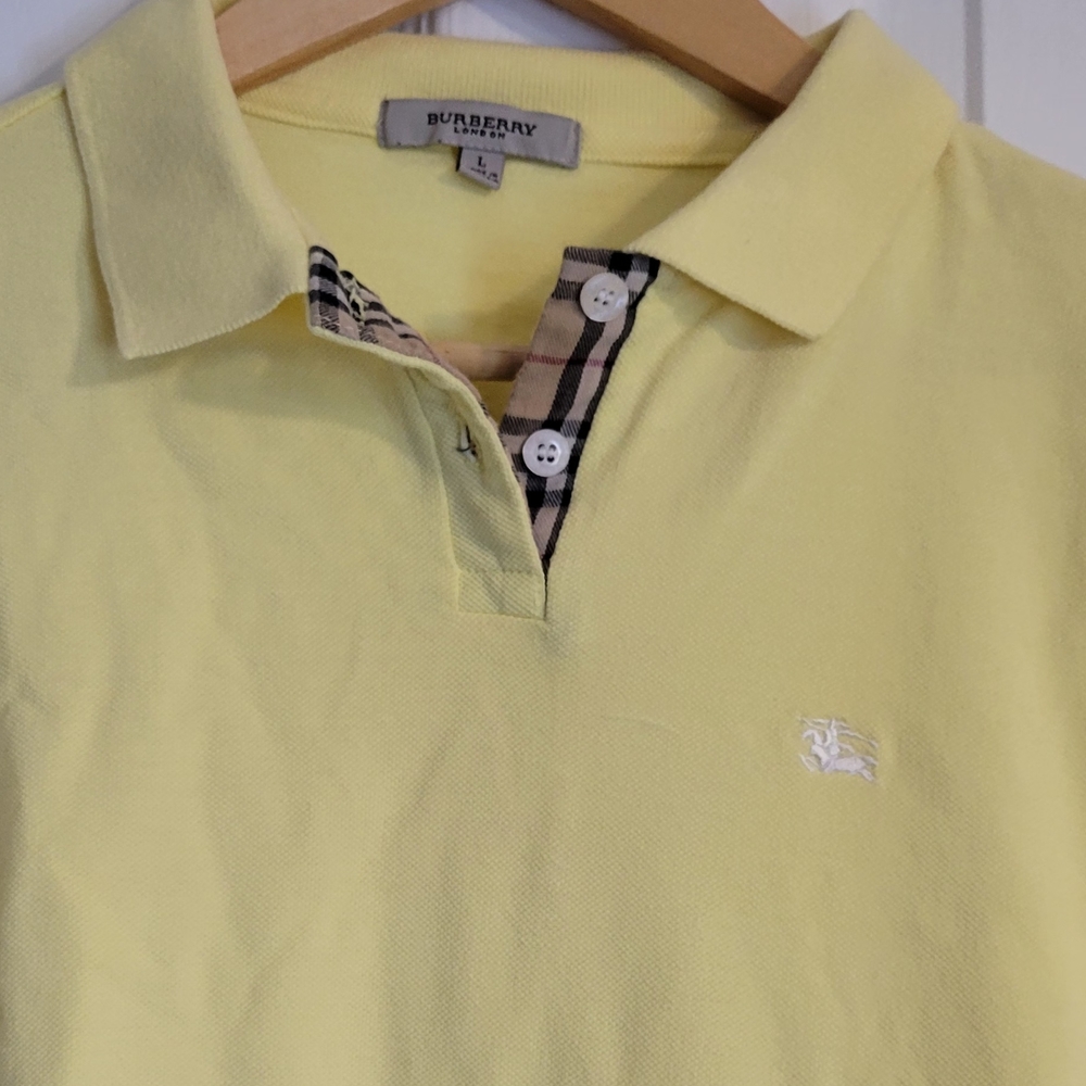 Burberry girls yellow Polo Shirt